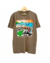 Camiseta Manga Corta Marrón Dibujo