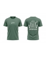 Camiseta Art Surf Camp Basica Unisex En Verde