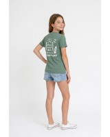 Camiseta Art Surf Camp Basica Unisex En Verde