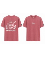 Camiseta Art Surf Camp Basica Unisex En Rosa
