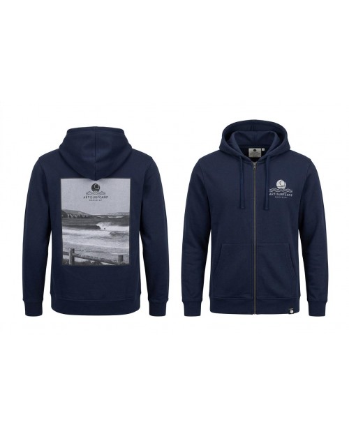 Sudadera cremallera azul foto Razo
