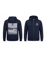 Sudadera cremallera azul foto Razo