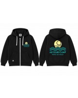Sudadera con cremallera negra Artsurfcamp